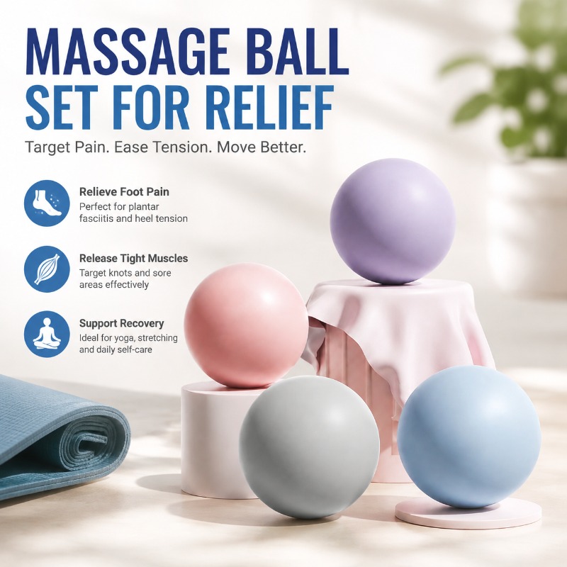 Yoga Fitness Ball - Силиконовый массажный мяч для фитнеса, твердый