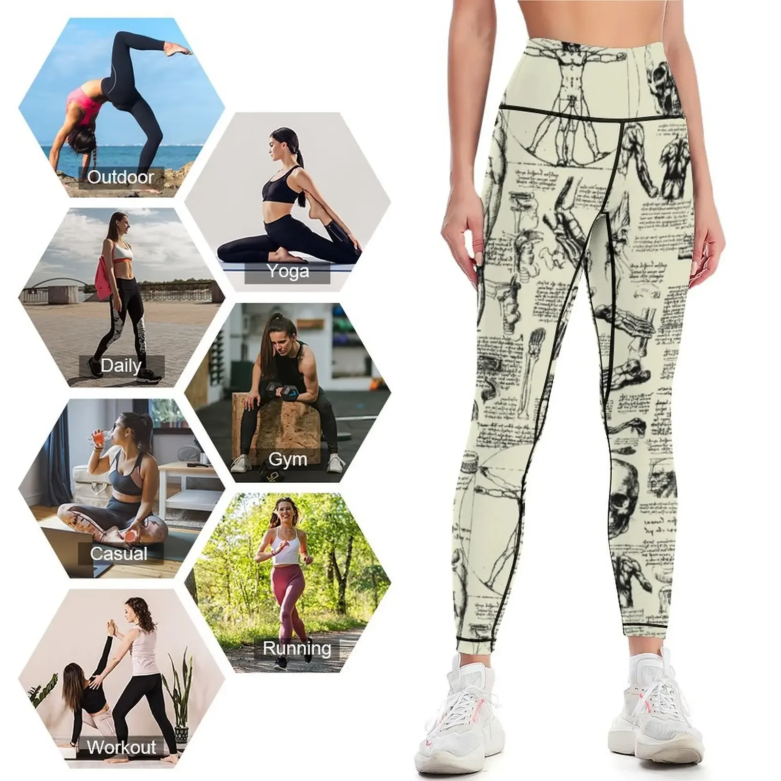 Анатомические эскизы Да Винчи  – обзор и цена Yoga Anatomy Of Fitness