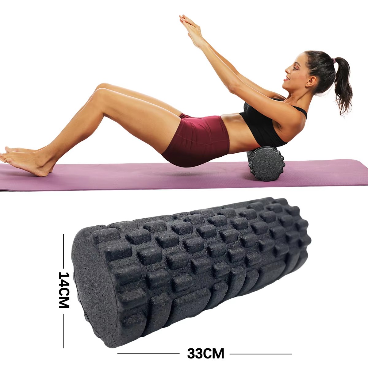 30/33 см фитнес-ролик для йоги – обзор и цена Foam Roller